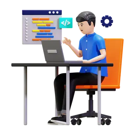 web developer illustration